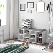 صورة كوبلا مقعد تخزين الأحذية - أبيض