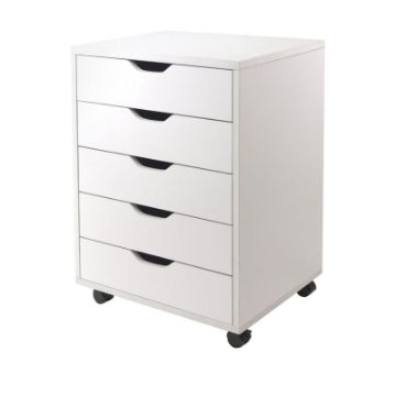 Roesch Cabinet For ClosetOffice, 5 Drawers, Black Roesch Cabinet For ClosetOffice, 5 Drawers, Black
