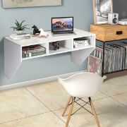 Wall Mounted Floating Computer Table Desk Storage Shelf