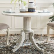 Cuci Solid Wood Pedestal Dining Table