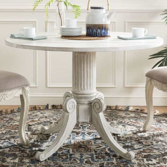 Cuci Solid Wood Pedestal Dining Table