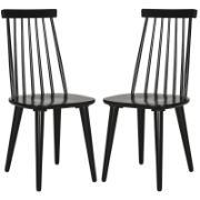 Biry Solid Wood Slat Back Arm Chair