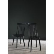 Biry Solid Wood Slat Back Arm Chair