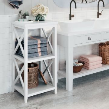Scarlett Free-Standing Bathroom Shelves Scarlett Free-Standing Bathroom Shelves
