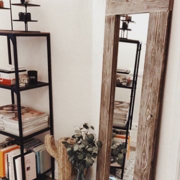 Show details for Helena wall mirror made of natural wood Picture of Helena wall mirror made of natural wood