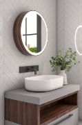 Picture of Aviana movable Round mirror with storage