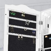 Picture of Rotana White Jewelry Armoire with Mirror