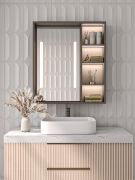 Picture of Cavena Led Mirror Cabinet With Shelves