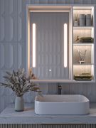 Picture of Cavena Led Mirror Cabinet With Shelves