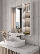 Picture of Cavena Led Mirror Cabinet With Shelves