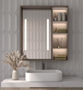 Picture of Cavena Led Mirror Cabinet With Shelves