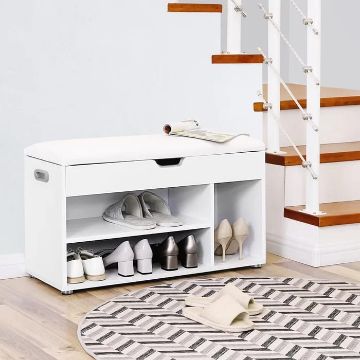 Show details for Entryway 8 Pair Shoe Storage Bench Picture of Entryway 8 Pair Shoe Storage Bench