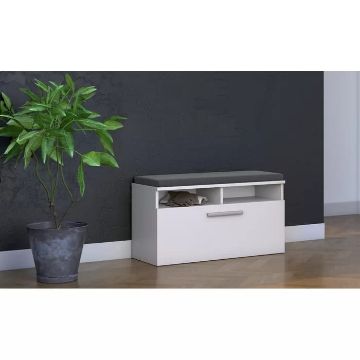 Show details for Duara Shoe Storage Cabinet with Seat Picture of Duara Shoe Storage Cabinet with Seat