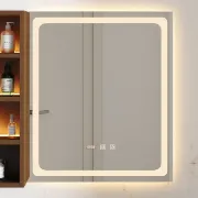 Picture of Julia lighted bathroom mirror with moving back storage