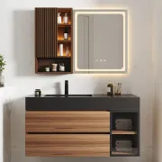Picture of Julia lighted bathroom mirror with moving back storage