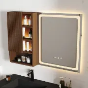 Picture of Julia lighted bathroom mirror with moving back storage