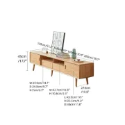 Picture of Rikka Natural wood TV table