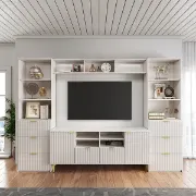 صورة ترابيزة تليفزيون مع وحدة تخزين ماكرون