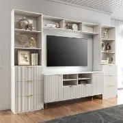 صورة ترابيزة تليفزيون مع وحدة تخزين ماكرون