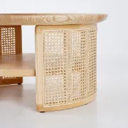 Picture of Krack Coffee table wood and rattan