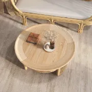 Picture of Krack Coffee table wood and rattan