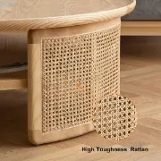 Picture of Krack Coffee table wood and rattan
