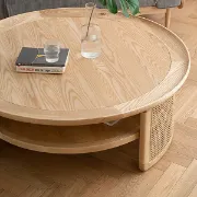 Picture of Krack Coffee table wood and rattan