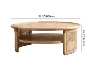 Picture of Krack Coffee table wood and rattan