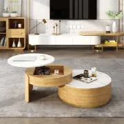 Picture of Doba coffee table natural wood with drawers