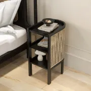 Picture of Klay Rattan Nightstand with natural wood