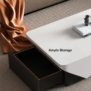 Picture of Divvia coffee table with drawer storage in black