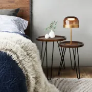 Picture of Harv Modern Natural wood Side table - Set of 2