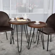 Picture of Harv Modern Natural wood Side table - Set of 2