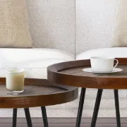 Picture of Harv Modern Natural wood Side table - Set of 2