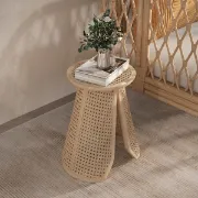 Picture of Cavy Rattan Side table with Natural wood