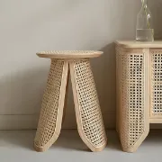 Picture of Cavy Rattan Side table with Natural wood