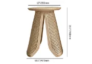Picture of Cavy Rattan Side table with Natural wood