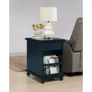 Picture of Ahmara Side table natural wood with storage