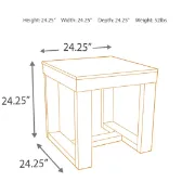 Picture of Annabella Natural wood Side table
