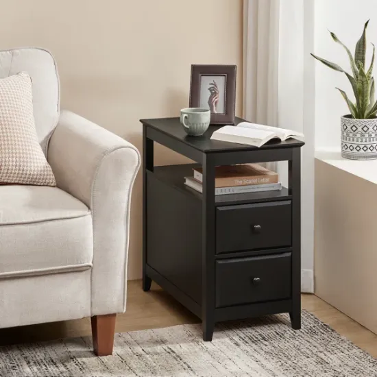 Picture of Andru Modern Side table - Natural Wood