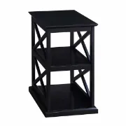 Picture of Arthella Natural wood Side table with storage
