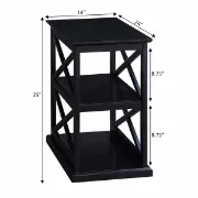Picture of Arthella Natural wood Side table with storage