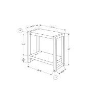 Picture of Brulotte Natural wood Side table - One shelf
