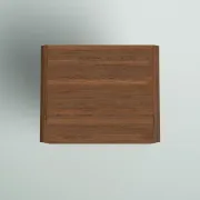 Picture of Birilian Natural Wood Side table - One drawer