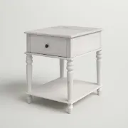 Picture of Rakan Side table natural wood - One Drawer