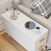 Picture of Monumo Natural Wood Side table  - 2 drawers