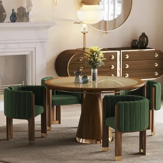 Picture of Bergument Modern natural wood Arm chair