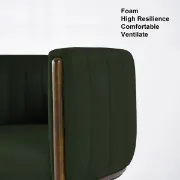 Picture of Bergument Modern natural wood Arm chair