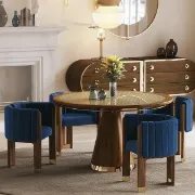 Picture of Bergument Modern natural wood Arm chair
