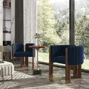 Picture of Bergument Modern natural wood Arm chair